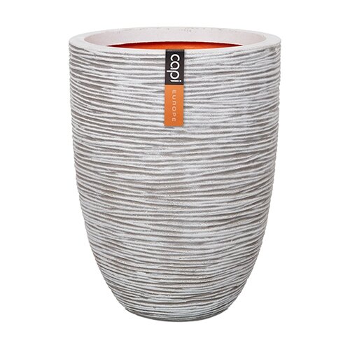 Capi Vaas Eleg Laag Rib NL 36x47 cm - Ivoor