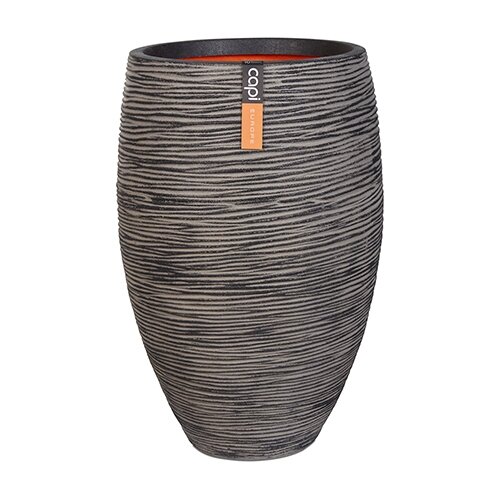 Capi Vaas Elegant Deluxe Rib NL 40x60 cm - Antraciet