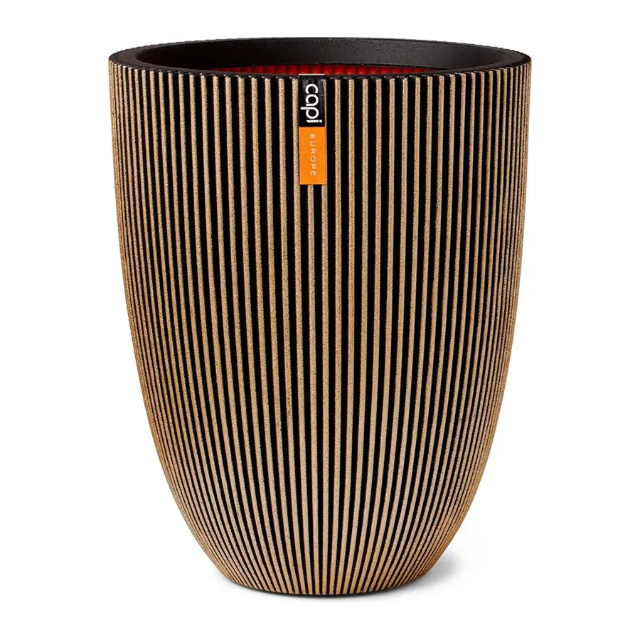 Capi Vaas Elegant Laag Groove NL 46x58 cm - Goud