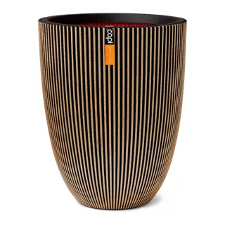 Capi Vaas Elegant Laag Groove NL 46x58 cm - Goud