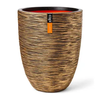 Capi Vaas Elegant Laag Rib NL 47x58 cm - Goud
