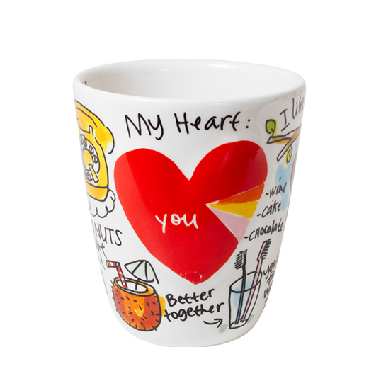 Blond Amsterdam Valentine Heart 3D Mug Love - afbeelding 3