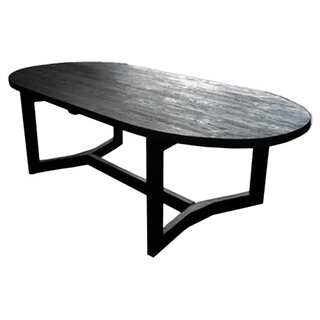 Van der Leeden Teak Tuintafel Ovaal 260x110 cm - Black