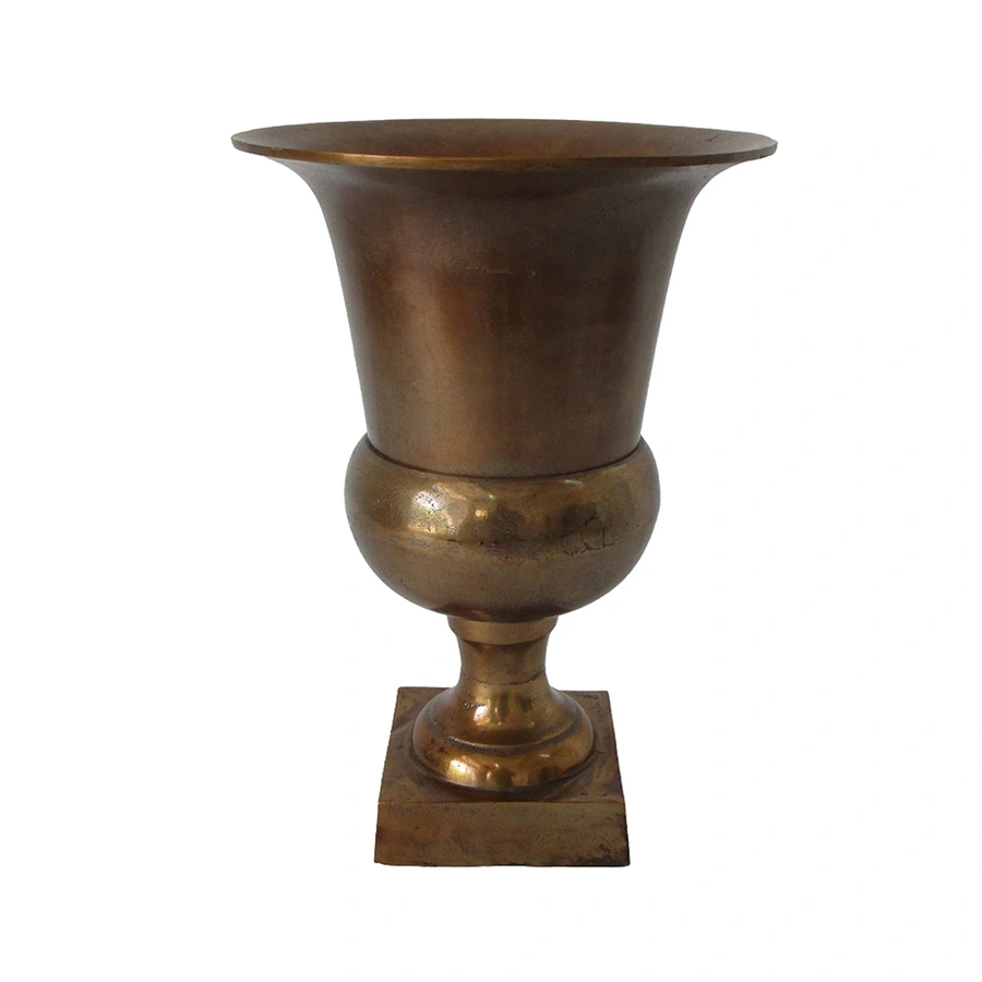 Vase aluminium Ant.brass - 32x46 cm