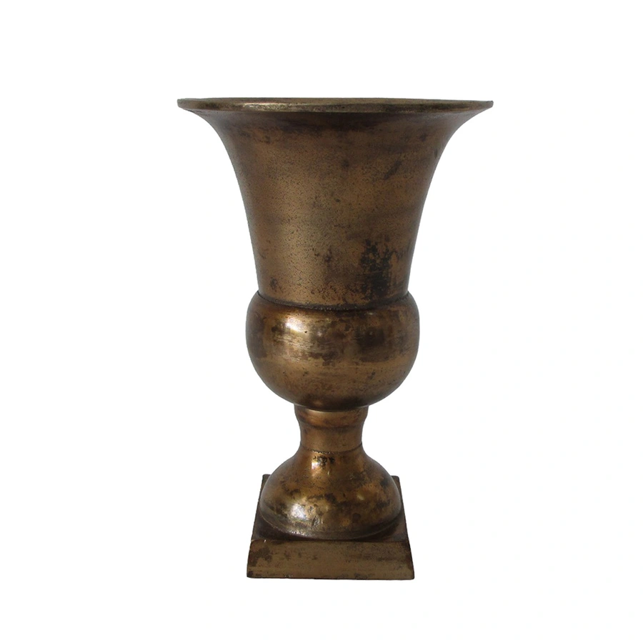 Vase aluminium Ant.brass Small - 18x27 cm