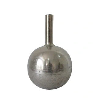 Vase ball aluminium Raw S - 30x50 cm