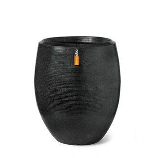 Capi Vaas Elegant Arc Granite Ø63x75 cm - Zwart