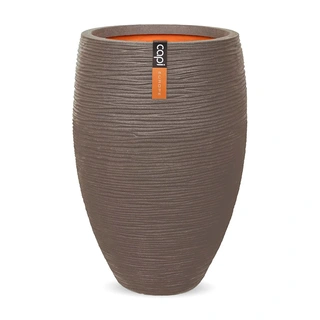 Capi Vaas Elegant Deluxe Rib Ø40x60 cm - Taupe