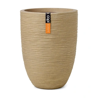 Capi Vaas Elegant Laag Rib Ø34x46 cm - Beige