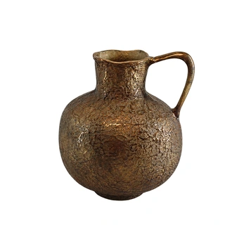 Vase aluminium Ear Ant.brass L - 30x26x33 cm
