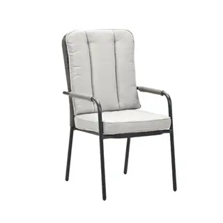 Garden Impressions Venice Dining Tuinstoel - Carbon Black/Desert Sand