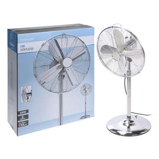 Ventilator Staand Chroom - 40 cm - afbeelding 2