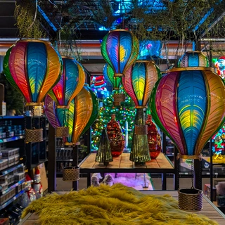Verlichte Luchtballon Multi - Ø29x81 cm - afbeelding 3