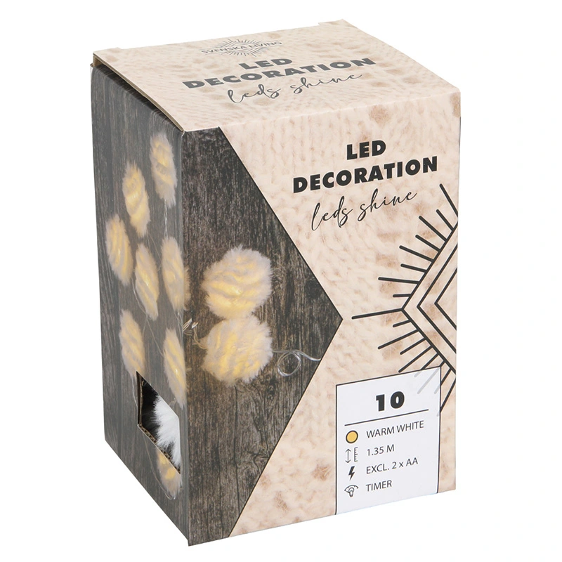 LED Slinger Pompom Veren - 135 cm