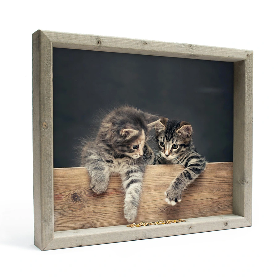 Vogelvoederlijstje Twee Katjes L - 51x42 cm - afbeelding 1