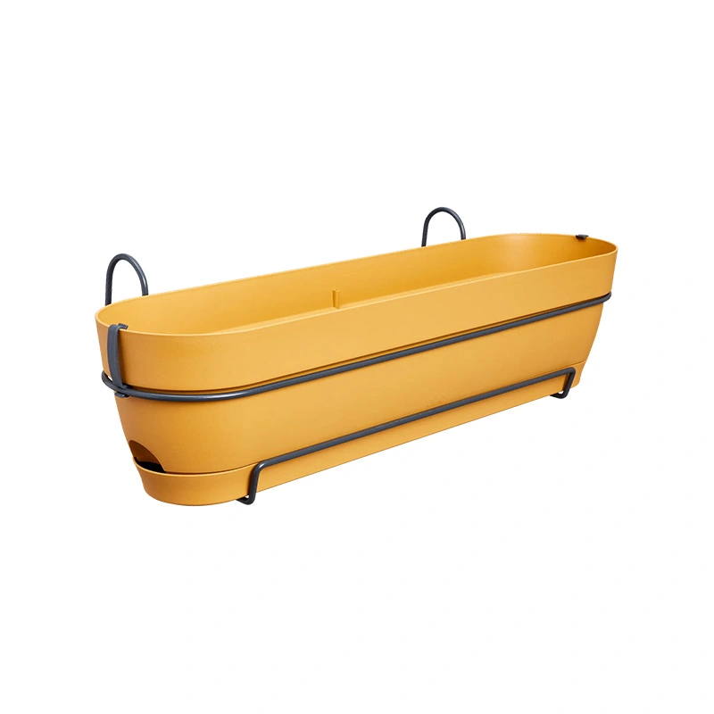 Elho Vibia Campana Balkon Allin1 50 cm - Honing Geel - afbeelding 1