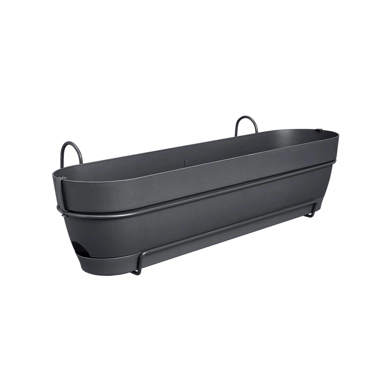 Elho Vibia Campana Balkon Allin1 70 cm - Antraciet - afbeelding 1