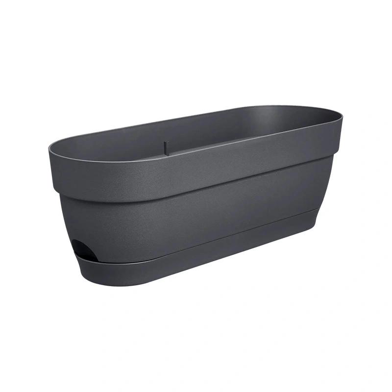 Elho Vibia Campana Balkonbak 50 cm - Antraciet - afbeelding 1