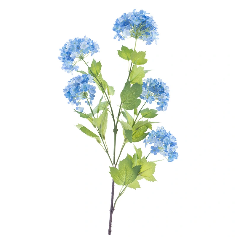 Kunstbloem Viburnum flower spray blue 88cm