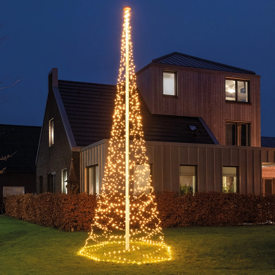LED Vlaggenmast verlichting Klassiek Warm - 600 cm