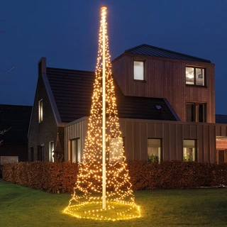 LED Vlaggenmast verlichting Klassiek Warm Flash - 600 cm