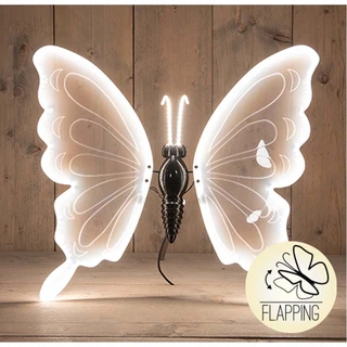 LED Muurhanger Vlinder 60 cm - Warm Wit