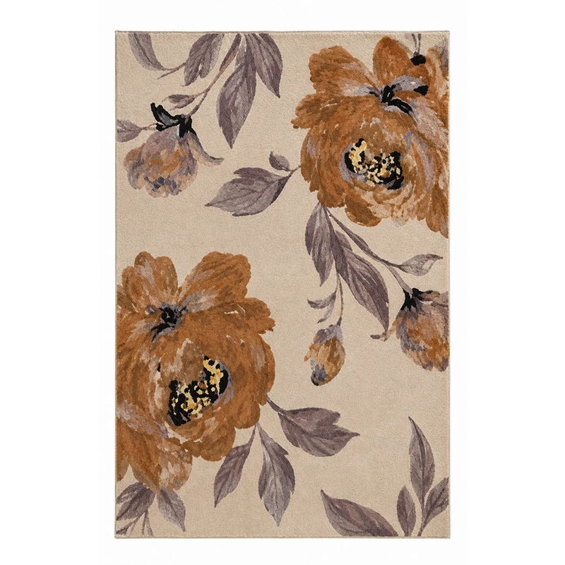Vloerkleed Bloemen Creme 150x240 cm