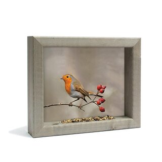 Vogelvoederlijstje Roodborst 31x26 cm