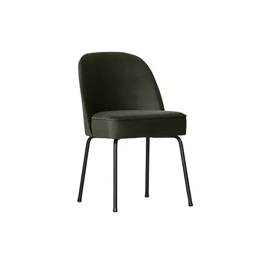 BePureHome Vogue Eetkamerstoel Fluweel Dark Green - afbeelding 1