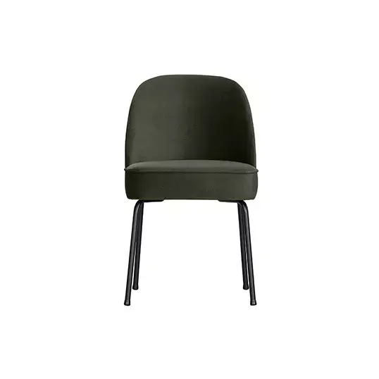 BePureHome Vogue Eetkamerstoel Fluweel Dark Green - afbeelding 3