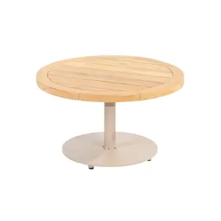 4 Seasons Outdoor Volta Teak Salontafel Latte - Ø60 cm