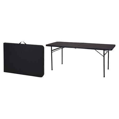 Buitengewoon Boet Vouwtafel Zwart - 182x67x73 cm - afbeelding 2