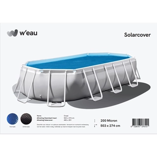 W'eau Solarcover Ovaal 503 x 274 cm | Tuincentrum De Boet
