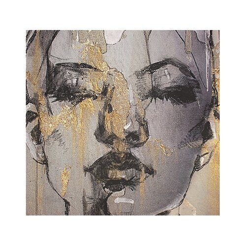 Wandkleed Face Velvet Black - afbeelding 2