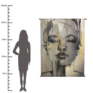 Wandkleed Face Velvet Black - afbeelding 3