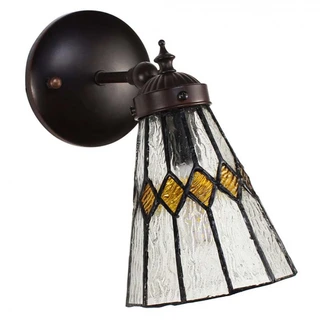Wandlamp Tiffany Transparant - 17x12x23cm - afbeelding 2