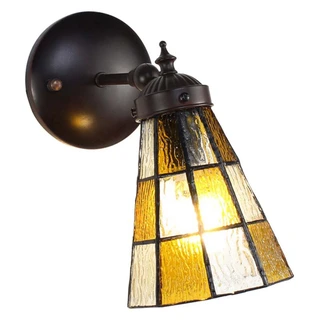 Wandlamp Tiffany Bruin - 17x12x23cm | De Boet