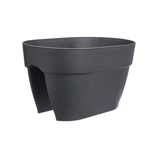 Elho Vibia Campana Flower Bridge Wandpot 40 cm - Antraciet - afbeelding 1