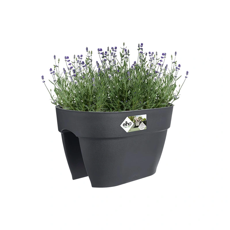 Elho Vibia Campana Flower Bridge Wandpot 40 cm - Antraciet - afbeelding 2