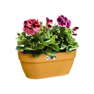 Elho Vibia Campana Wandpot 35 cm - Honing Geel - afbeelding 2