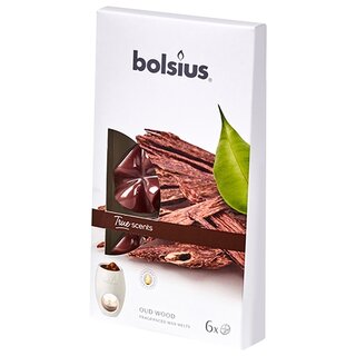 Bolsius Waxmelts True Scents Oud Wood - 6 st.