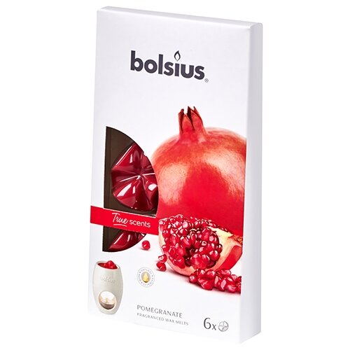 Bolsius Waxmelts True Scents Pomegranate - 6 st.