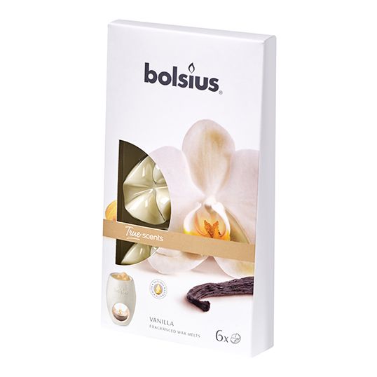 Bolsius Waxmelts True Scents Vanille - 6 st.