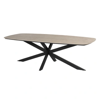 4 Seasons Outdoor Prado Barrel Diningtafel Antraciet - 240 cm