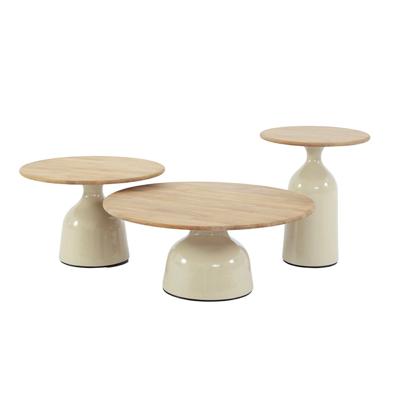 4 Seasons Outdoor June Salontafel Crème - Ø40 cm - afbeelding 2
