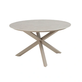 4 Seasons Outdoor Prado Sabbia Panna Diningtafel Latte - Ø130 cm - afbeelding 1