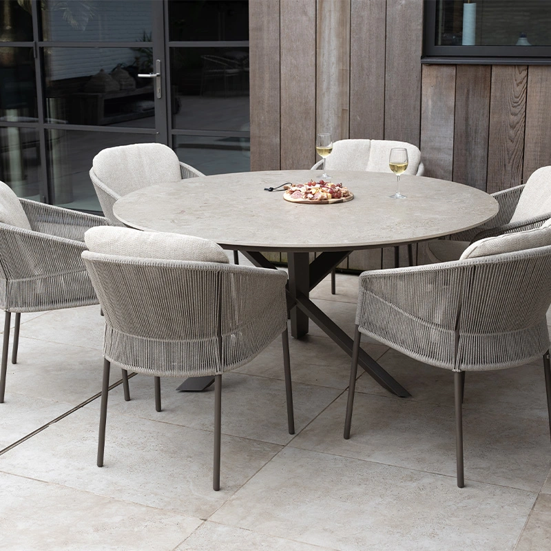 4 Seasons Outdoor Prado Sabbia Panna Diningtafel Terre - Ø160 cm - afbeelding 2