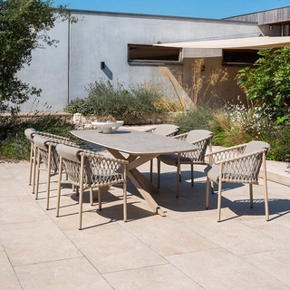 4 Seasons Outdoor Prado Barrel Diningtafel Latte - 240 cm - afbeelding 3
