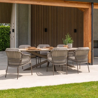 4 Seasons Outdoor Prado Barrel Diningtafel Terre - 240 cm - afbeelding 2