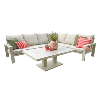 Trestino Benton Lounge- diningset - Latte - afbeelding 1